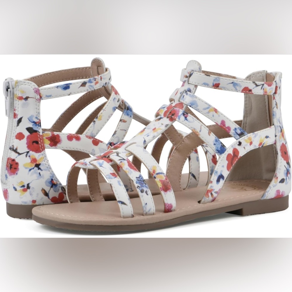 White Mountain Kids Gloree Strappy Ankle Sandals NWT